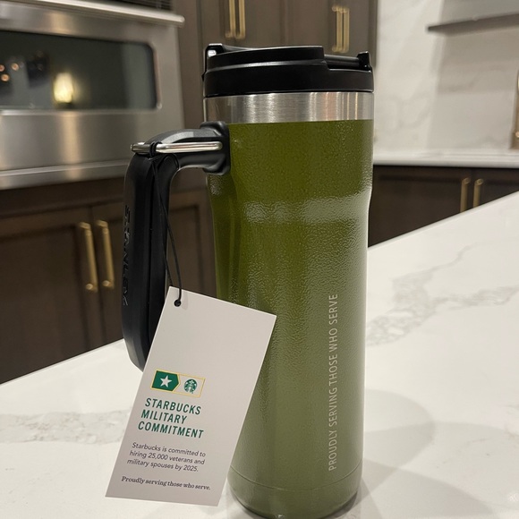 Starbucks Military Commitment Stanley Double Walled Hammered Steel Tumbler - Picture 3 of 4